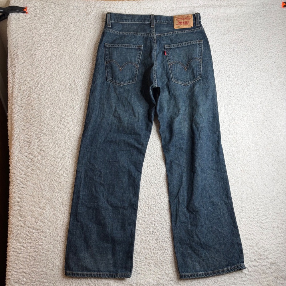 Levis 569 Loose Straight Jeans Mens 30x30 (32x30) Blue Fade baggy 00569-4257